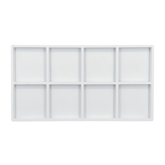 8 Compartments White flocked Tray Insert