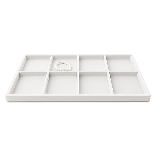 8 Compartments White flocked Tray Insert