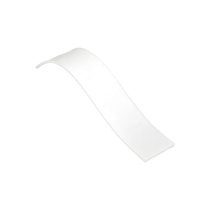 8" x 1 1/2" White Acrylic Curved Bracelet Display Ramp