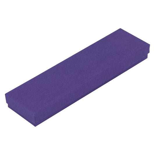 8" x 2" x 1" Dark Purple Cotton Filled Box