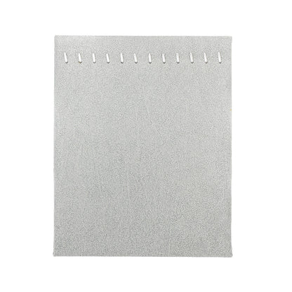 8" x 9" Gray Velvet Necklace Easel Display with 12 Adjustable Hooks