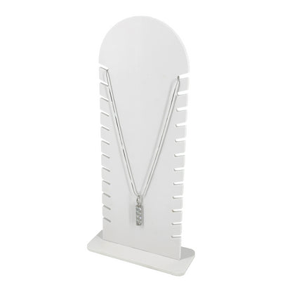 White Foam Core Necklace Jewelry Display Stand