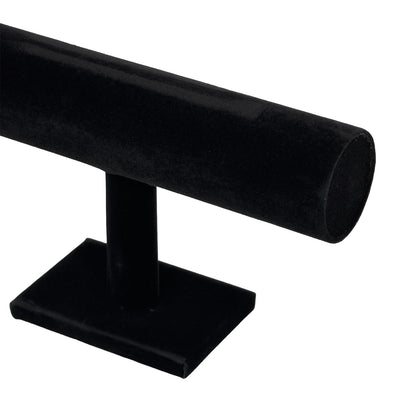 9" x 5 1/2" Black Velvet Single Round T-Bar