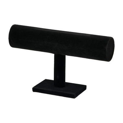 9" x 5 1/2" Black Velvet Single Round T-Bar