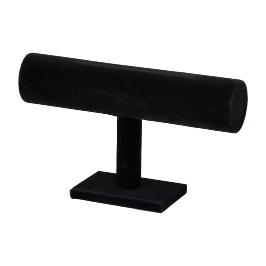 9" x 5 1/2" Black Velvet Single Round T-Bar