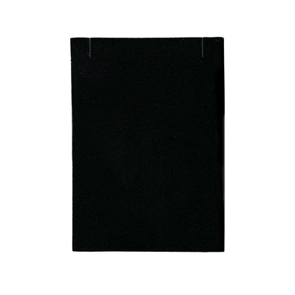 5 7/16" x 3 15/16" Black Necklace Paper Box with Black Foam Insert