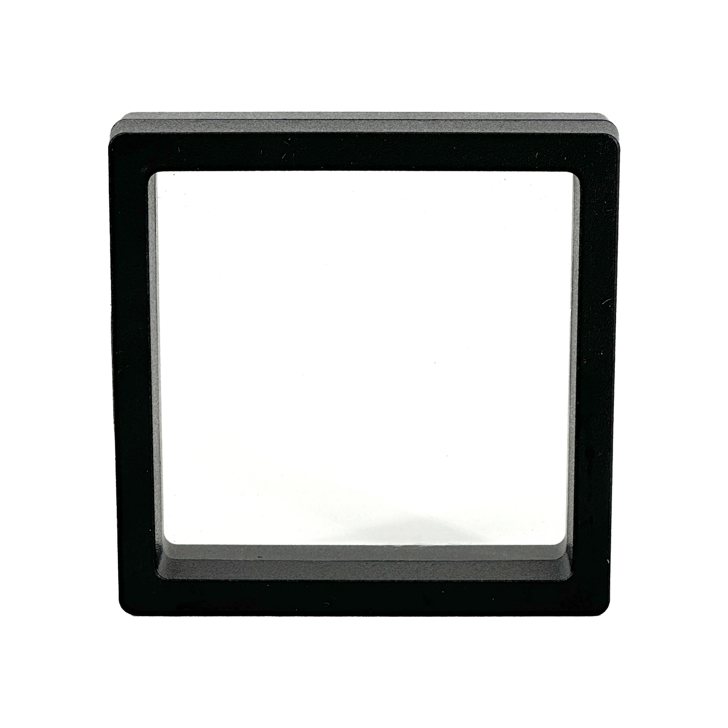 3 1/2" x 3 1/2" Black Floating Frame Jewelry Display Case
