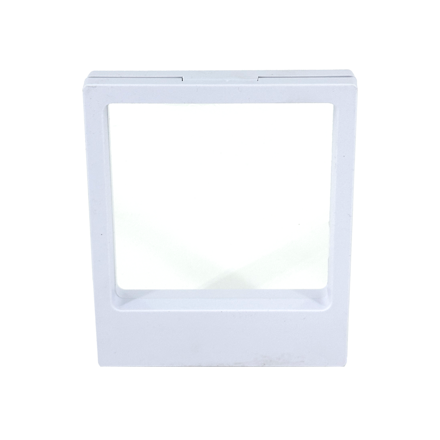 4" x 5" White Floating Frame Jewelry Display Case