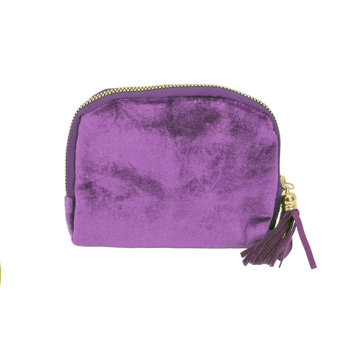Dark Teal Velvet Jewelry Pouch and Organizer, 6 Interior Pockets