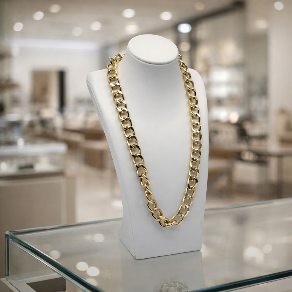 7 1/2" White Polypropylene Ultra-Durable Necklace Bust Display