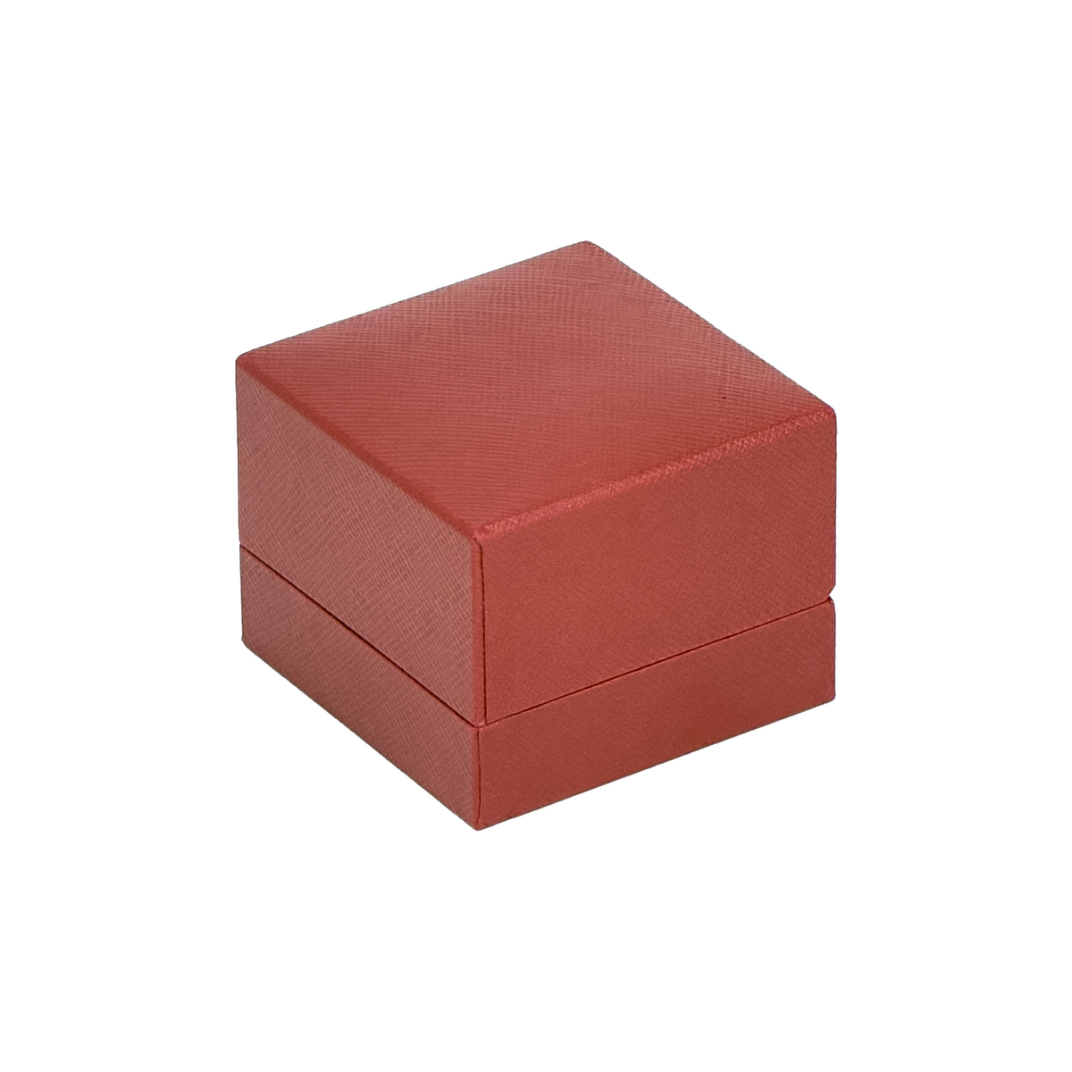 2-1/4 X 2-1/4 Red Leatherette Ring Box