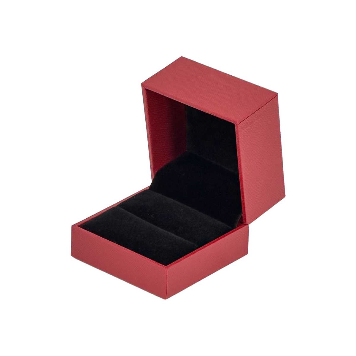 2-1/4 X 2-1/4 Red Leatherette Ring Box