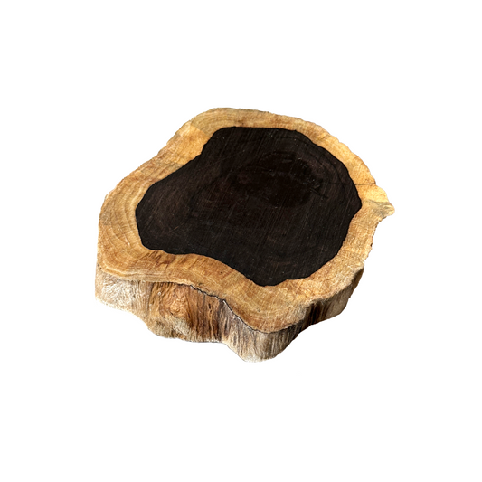 Ebony Wood Slab Jewelry Stand