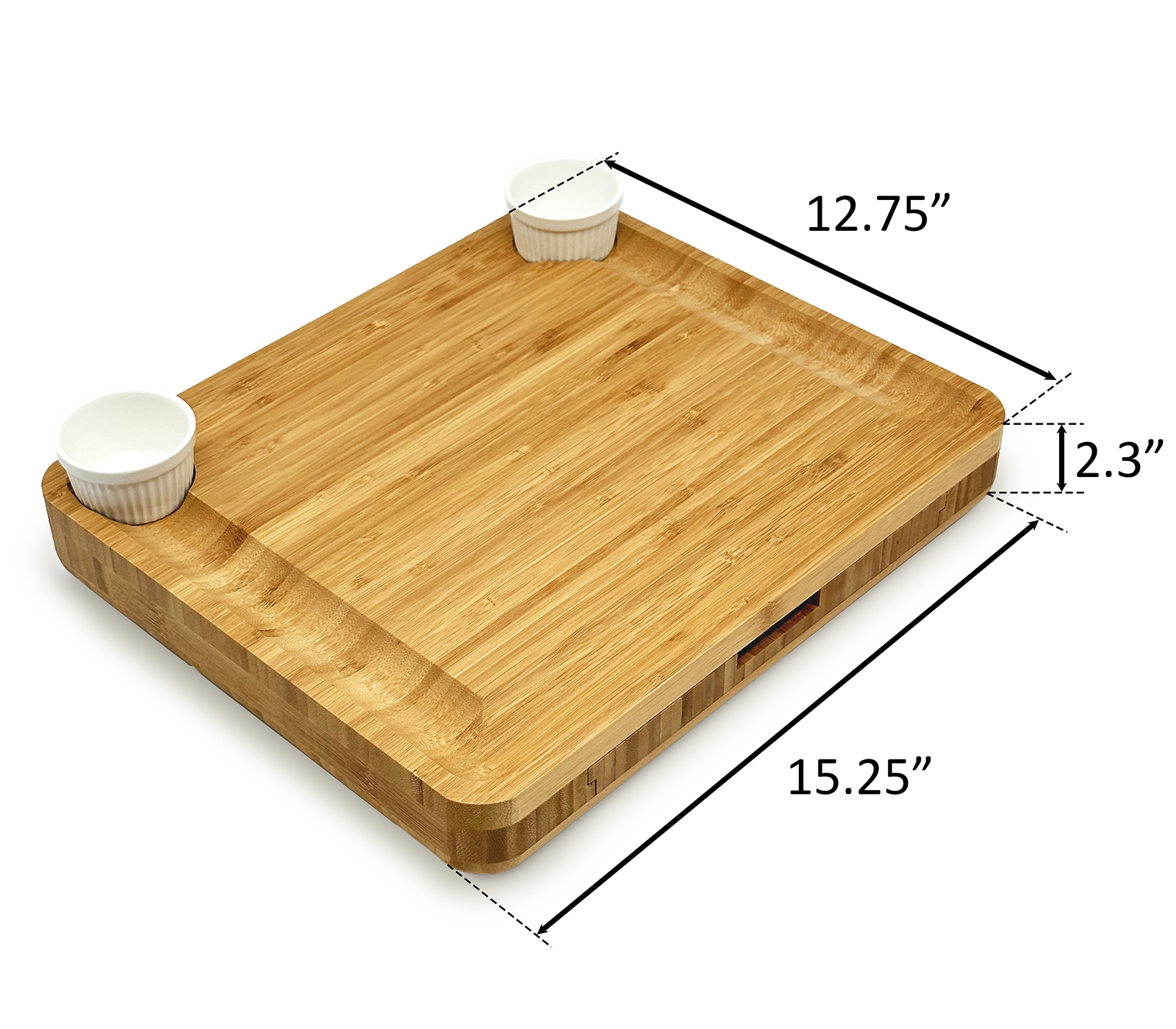 Smirly Bamboo Cutting Board Set: Wood Cutting Boards for Kitchen, Wood  Cutting B
