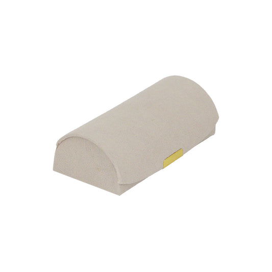 Beige Half-Moon Portable Jewelry Organizer Storage Case