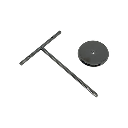 4" Black Metal T-Bar Earring Jewelry Display Stand