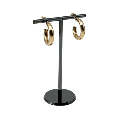 4" Black Metal T-Bar Earring Jewelry Display Stand