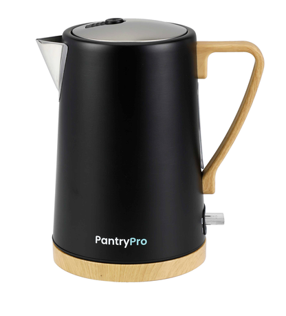 Black PantryPro 1.7L Rapid-Boil Electric Kettle