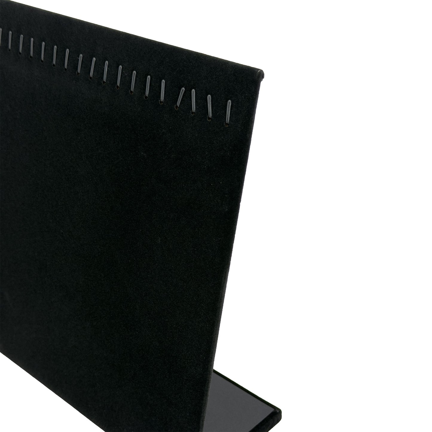 13" x 4" Black Velvet Jewelry Display Easel with 24 Hooks