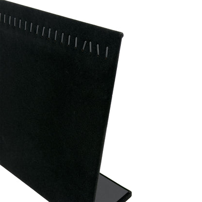 13" x 4" Black Velvet Jewelry Display Easel with 24 Hooks