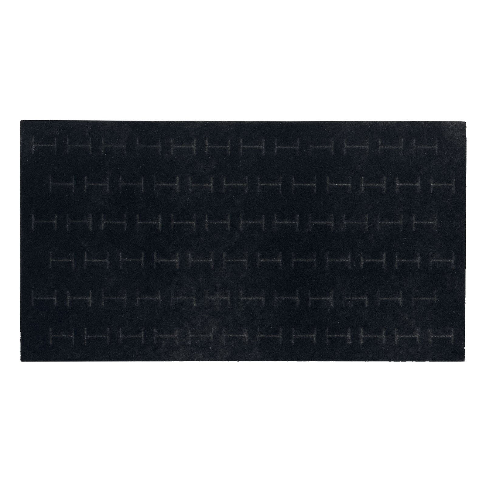 Black Velvet Staggered Ring Foam for 72 Rings