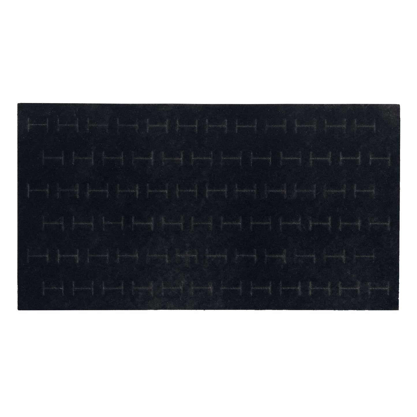 Black Velvet Staggered Ring Foam for 72 Rings