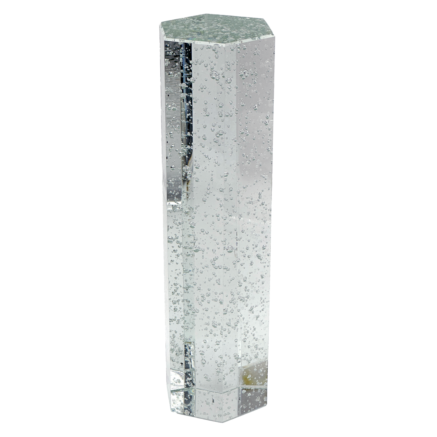 Clear Hexagon Column Crystal Paperweight