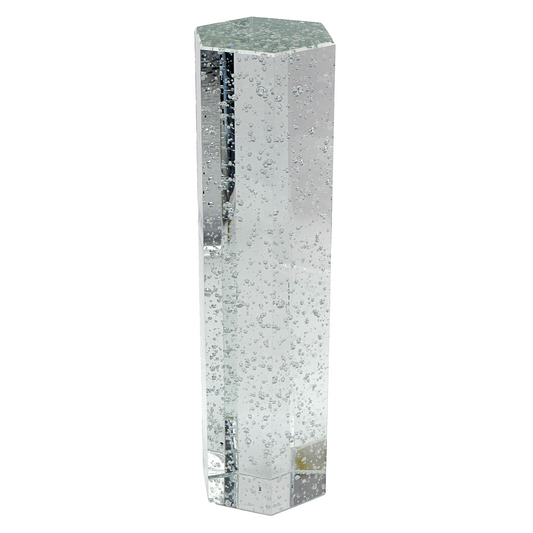 Clear Hexagon Column Crystal Paperweight