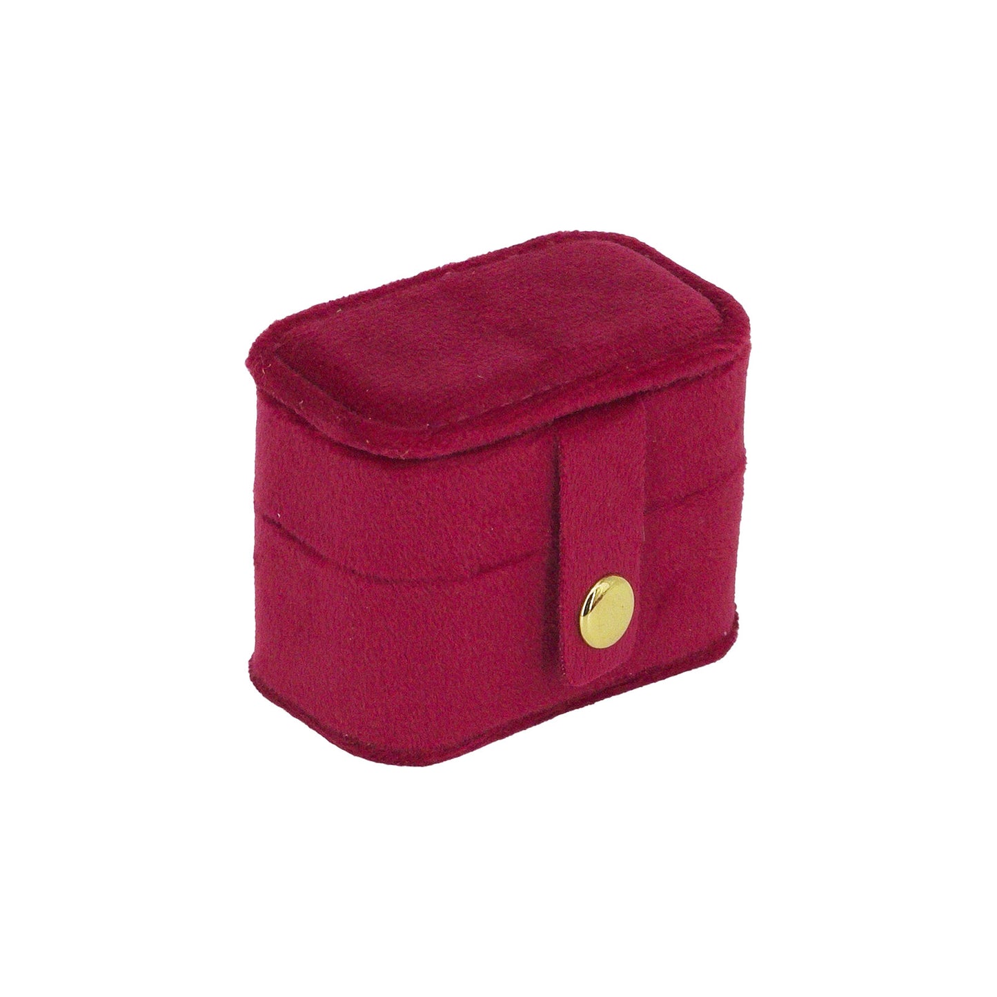 Crimson Red Velvet Portable Jewelry Organizer Storage Case