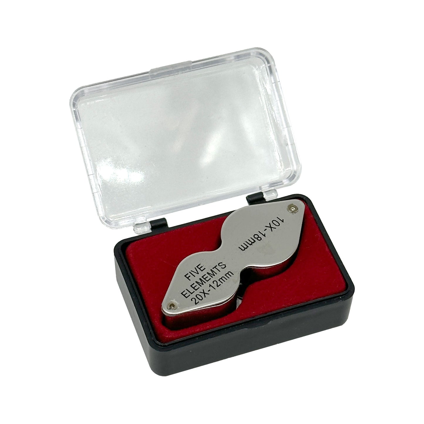 Dual 10X & 20X Jeweler’s Eye Loupe Magnifying Glass