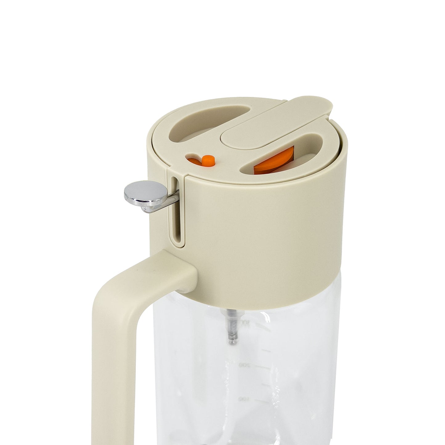 Glass Oil Dispenser with Sprayer and Fine-Mesh Filter