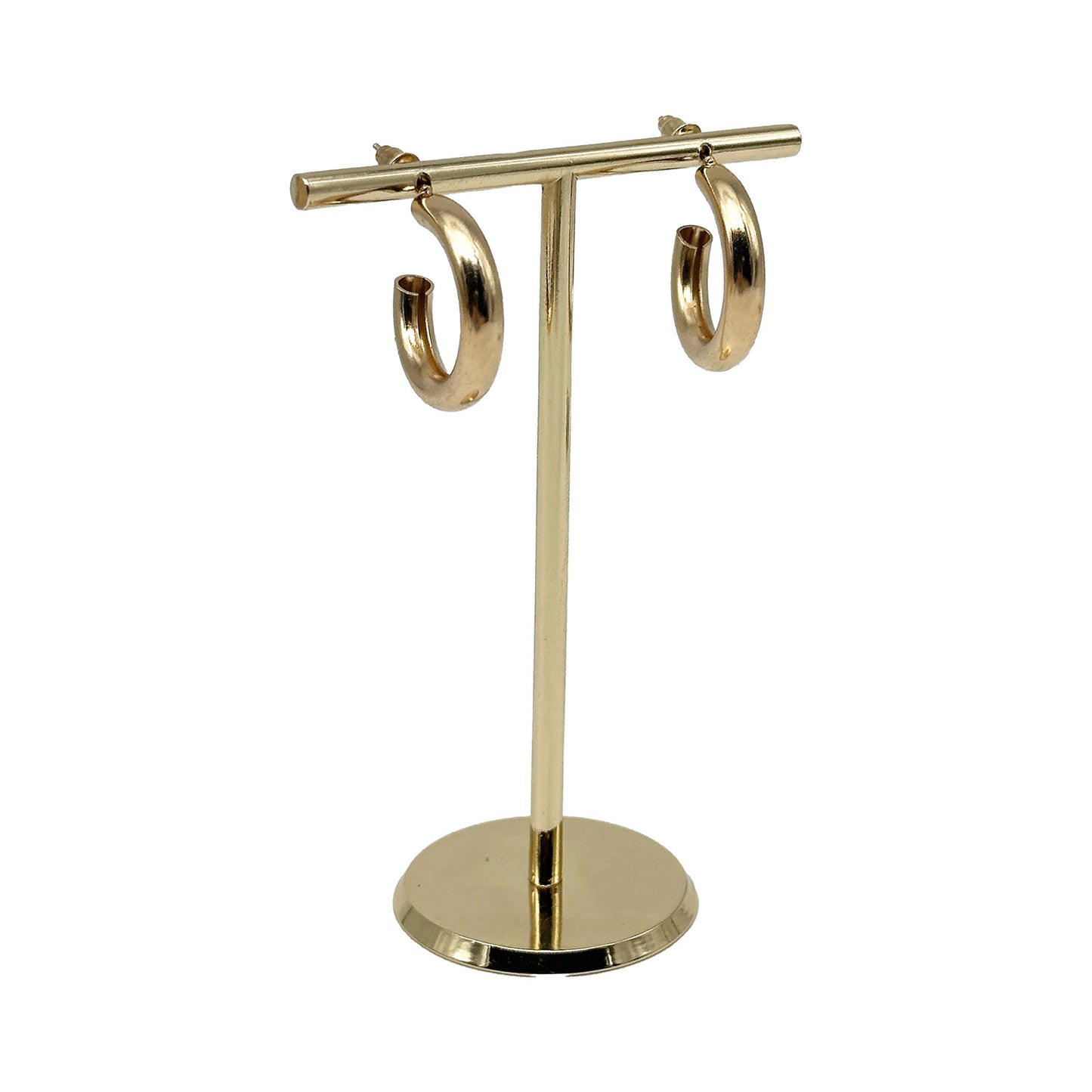 5" Gold Metal T-Bar Earring Jewelry Display Stand