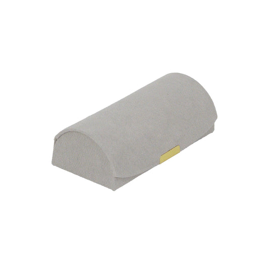 Gray Half-Moon Portable Jewelry Organizer Storage Case