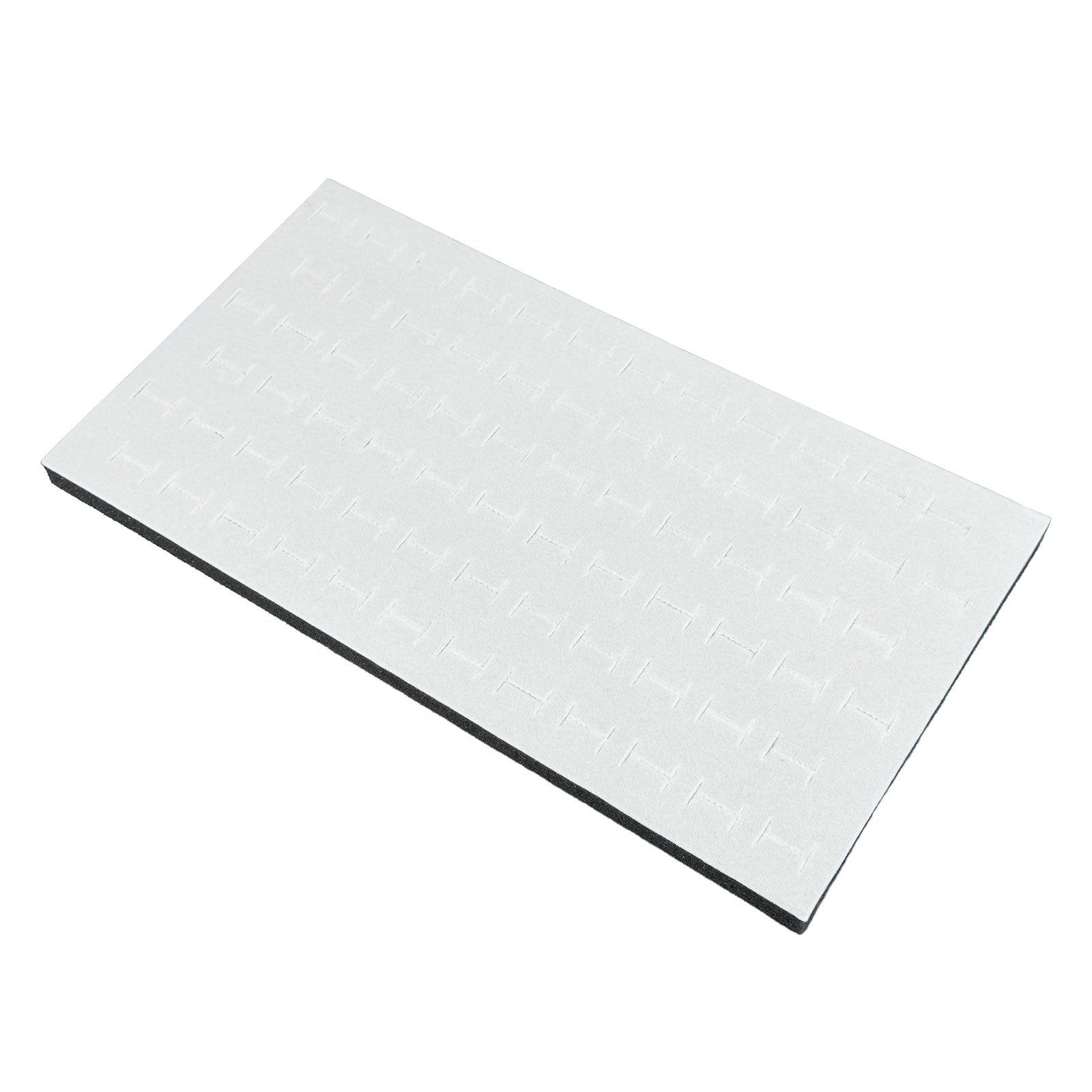 Gray Velvet Staggered Ring Foam for 72 Rings