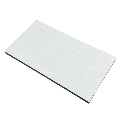 Gray Velvet Staggered Ring Foam for 72 Rings