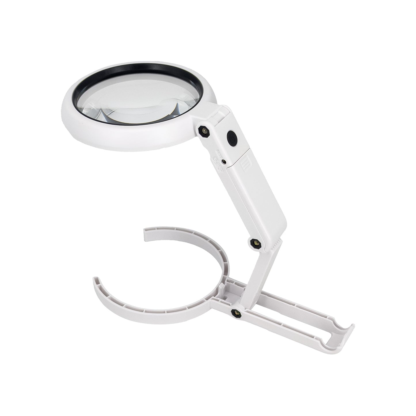LED Illuminated Handheld and Hands-Free Table Magnifier