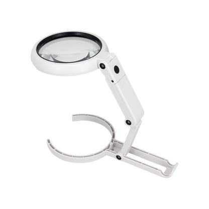 LED Illuminated Handheld and Hands-Free Table Magnifier