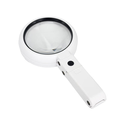 LED Illuminated Handheld and Hands-Free Table Magnifier