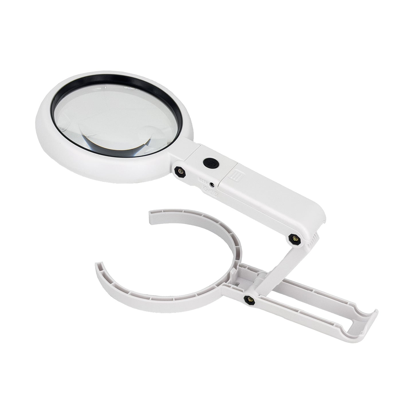 LED Illuminated Handheld and Hands-Free Table Magnifier