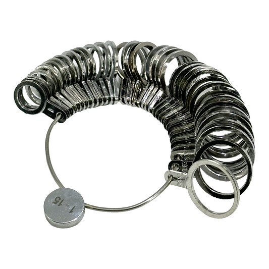 Metal Ring Gauges Sizing Loops, Size 1-15