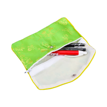 3 1/2" x 3" Multicolor Chinese Zipper Pouch