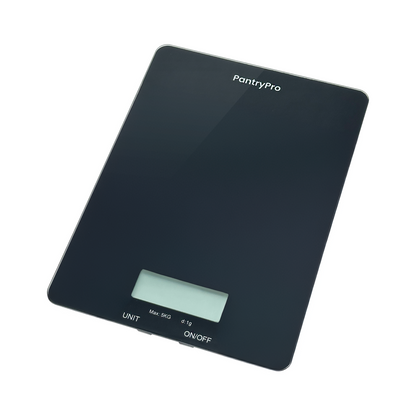 Black PantryPro 11 lb Capacity Glass Platform Digital Kitchen Scale