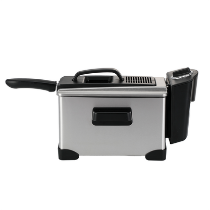 PantryPro 2 Liter Stainless Steel Immersion Electric Deep Fryer