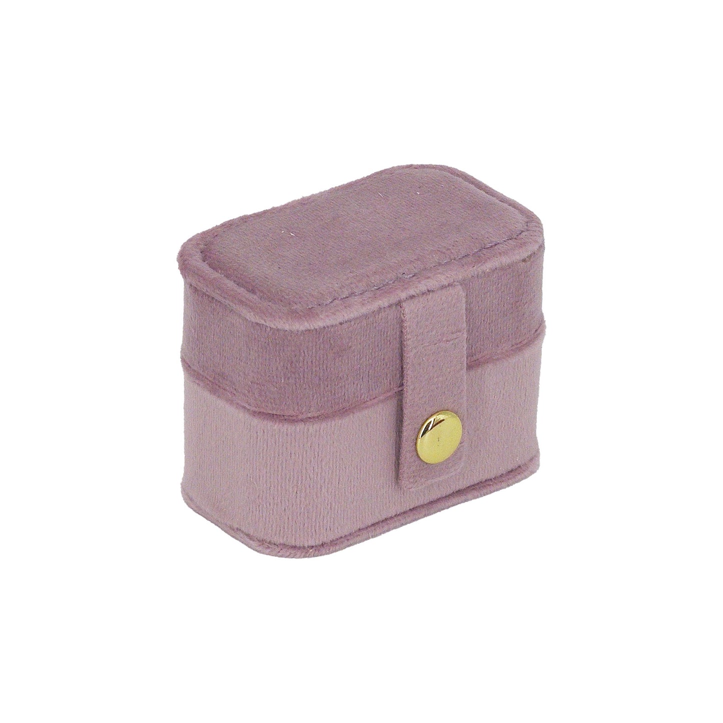 Pink Velvet Portable Jewelry Organizer Storage Case