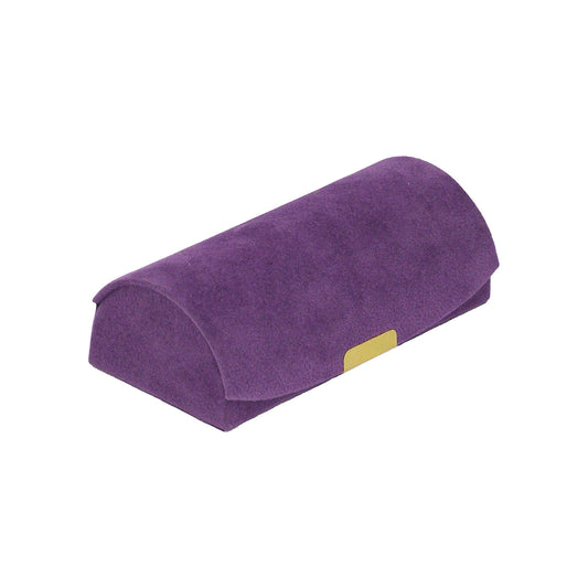 Purple Half-Moon Portable Jewelry Organizer Storage Case
