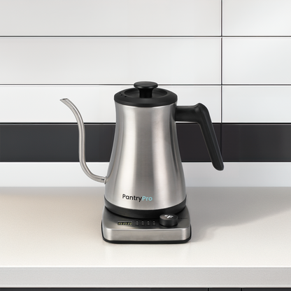 Stainless Steel PantryPro 1L Rapid-Boil Electric Gooseneck Kettle