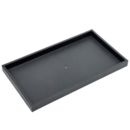 1" Standard Size Black Stackable Plastic Utility Tray