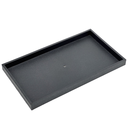 1" Standard Size Black Stackable Plastic Utility Tray