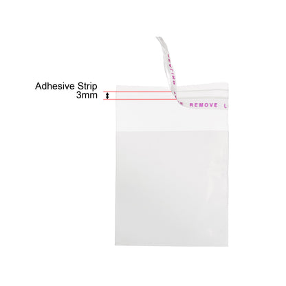 Ultra Clear 1.25 Mil Opp Adhesive Seal Plastic Packing Bag