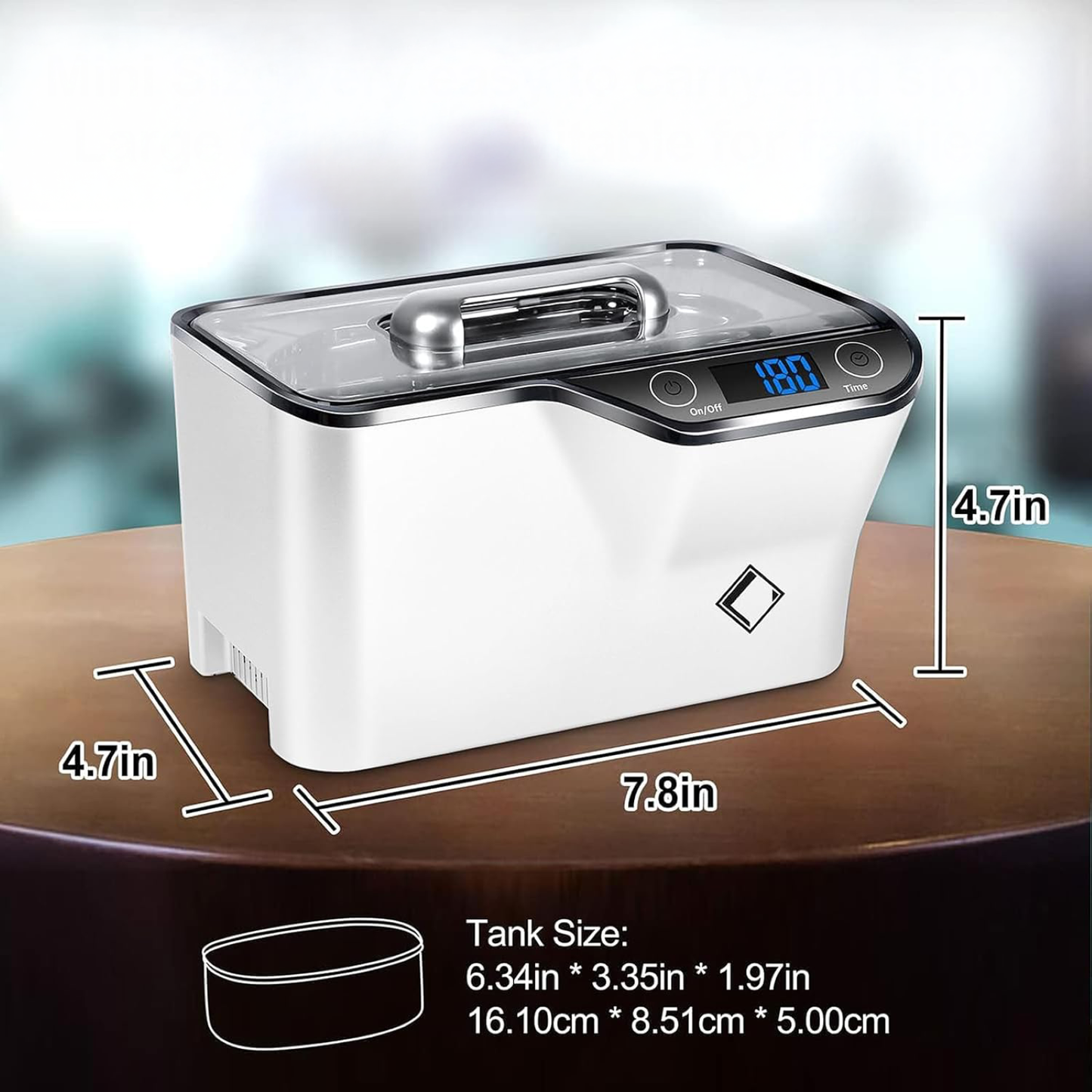 Ultrasonic Professional Jewelry Cleaner with Digital Timer